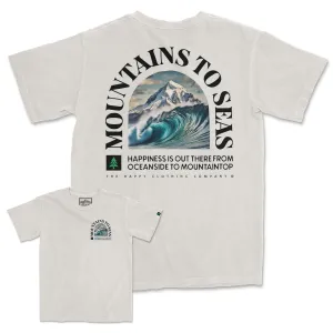 Mountains To Seas Vintage Tee | Oversized Heavyweight |