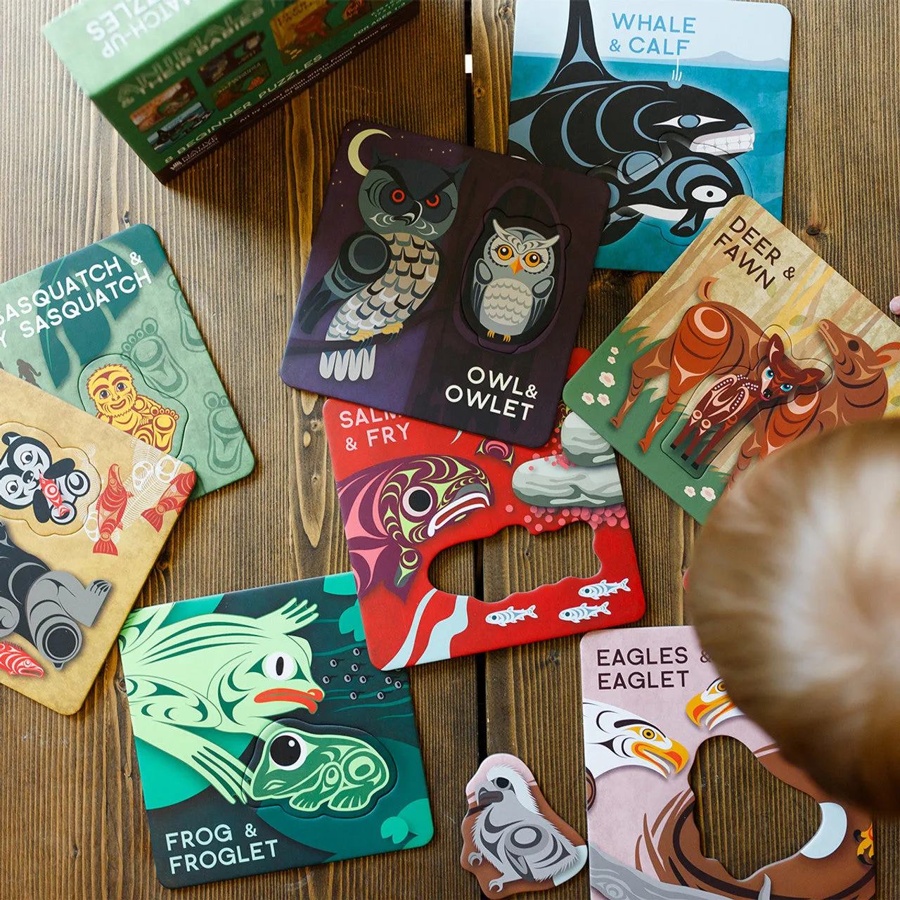 Native Northwest Match-Up Puzzles - Animals & their Babies