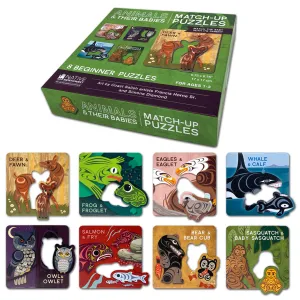 Native Northwest Match-Up Puzzles - Animals & their Babies