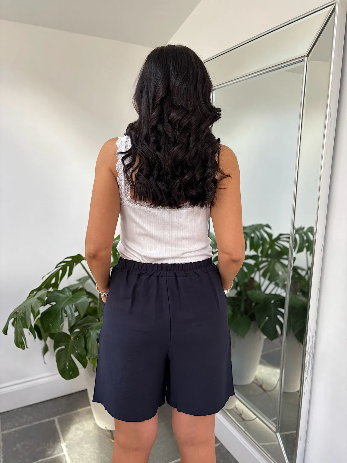 Navy Essential Loose Fit Shorts