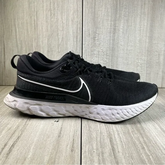 Nike React Infinity Black Knit Running Sneaker Athletic Shoe Mens Size 15