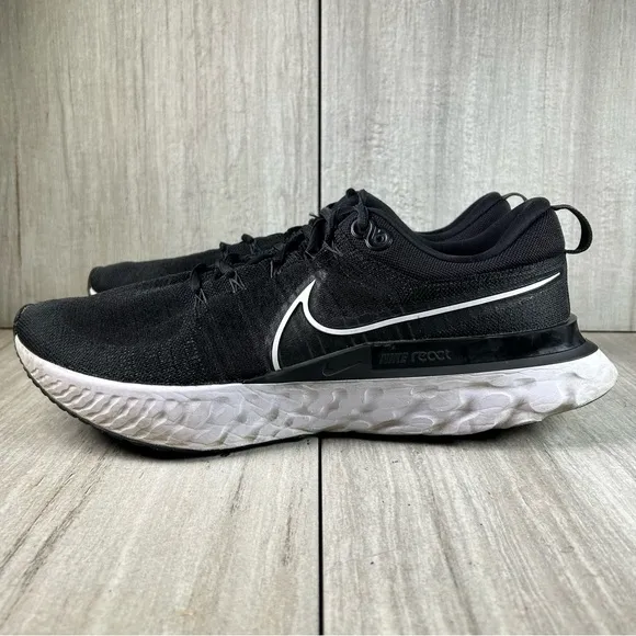 Nike React Infinity Black Knit Running Sneaker Athletic Shoe Mens Size 15