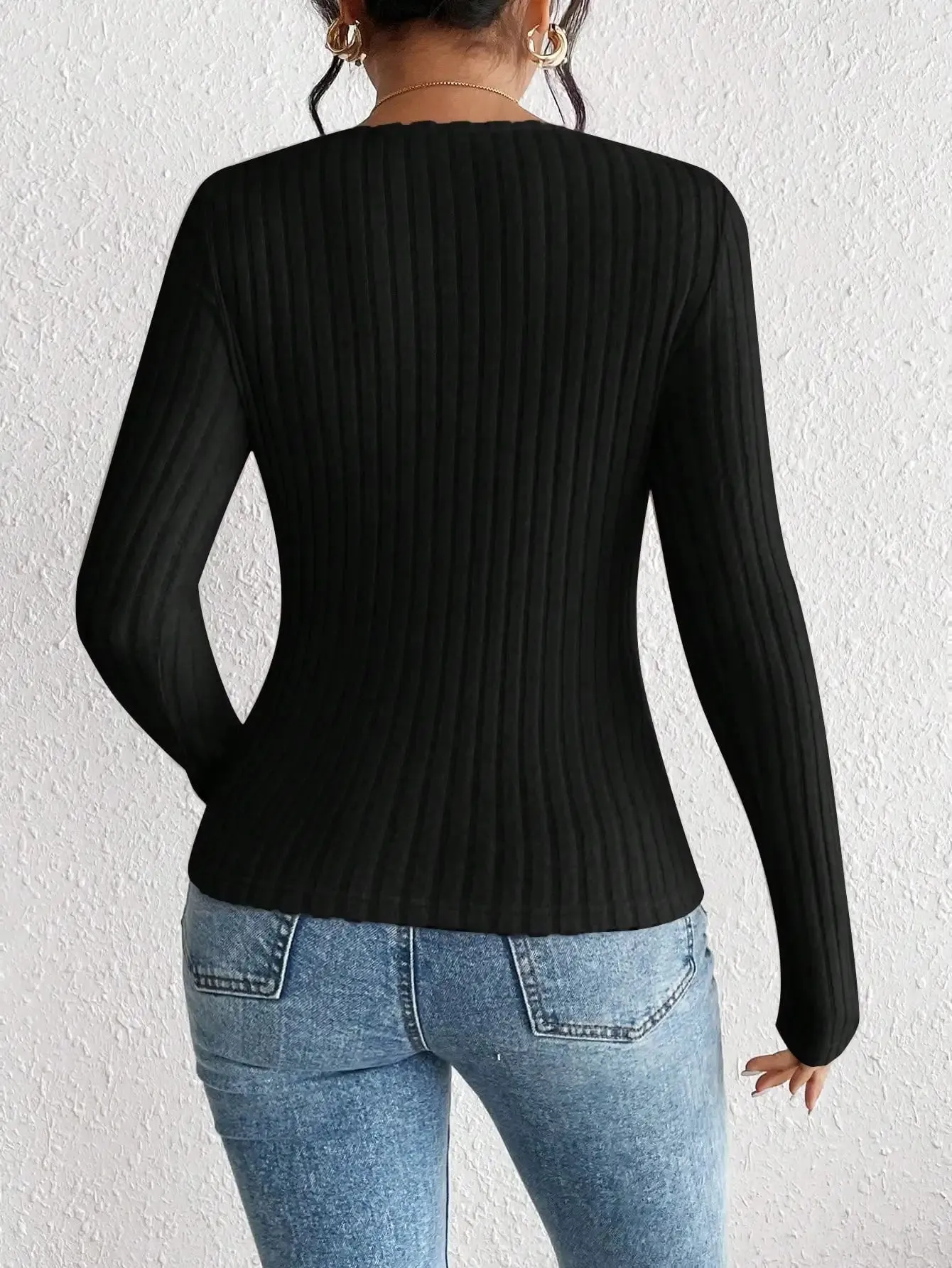 Obsidian Phoenix Women's Luxury Diamond Collar Knitted Top