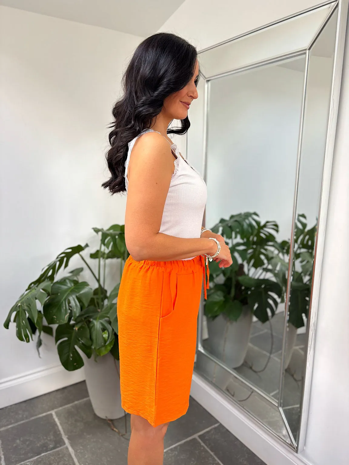 Orange Essential Loose Fit Shorts