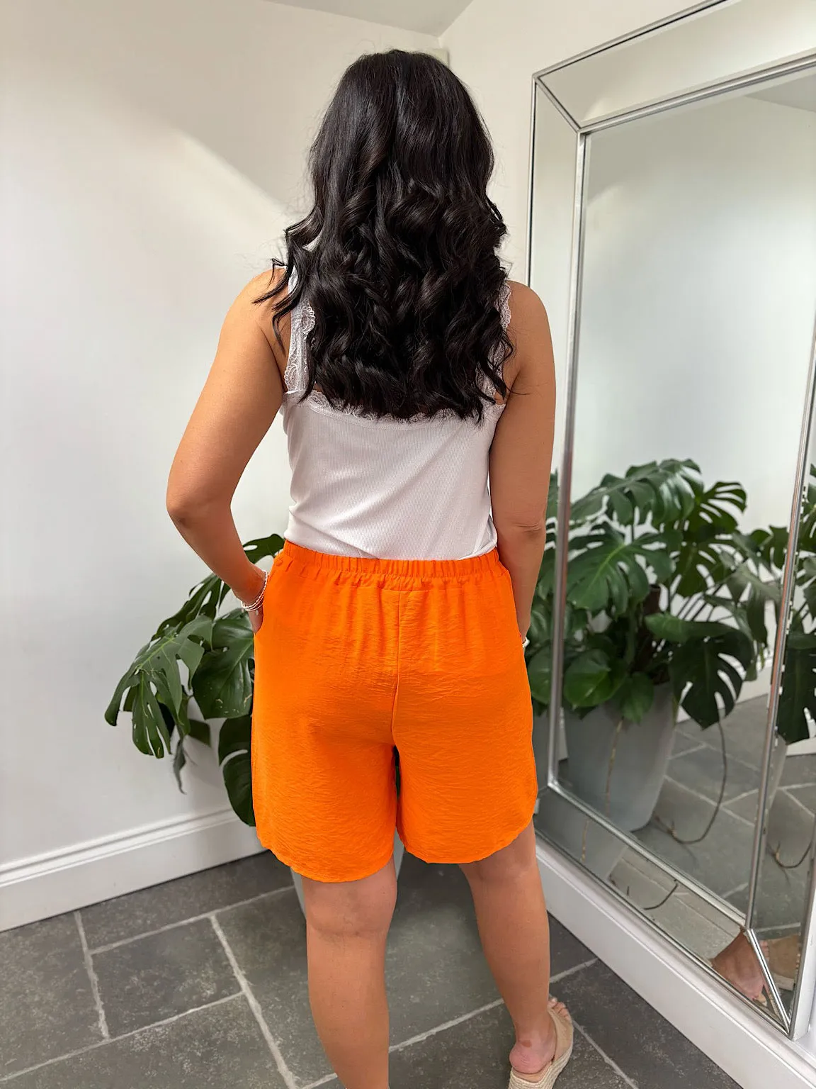 Orange Essential Loose Fit Shorts