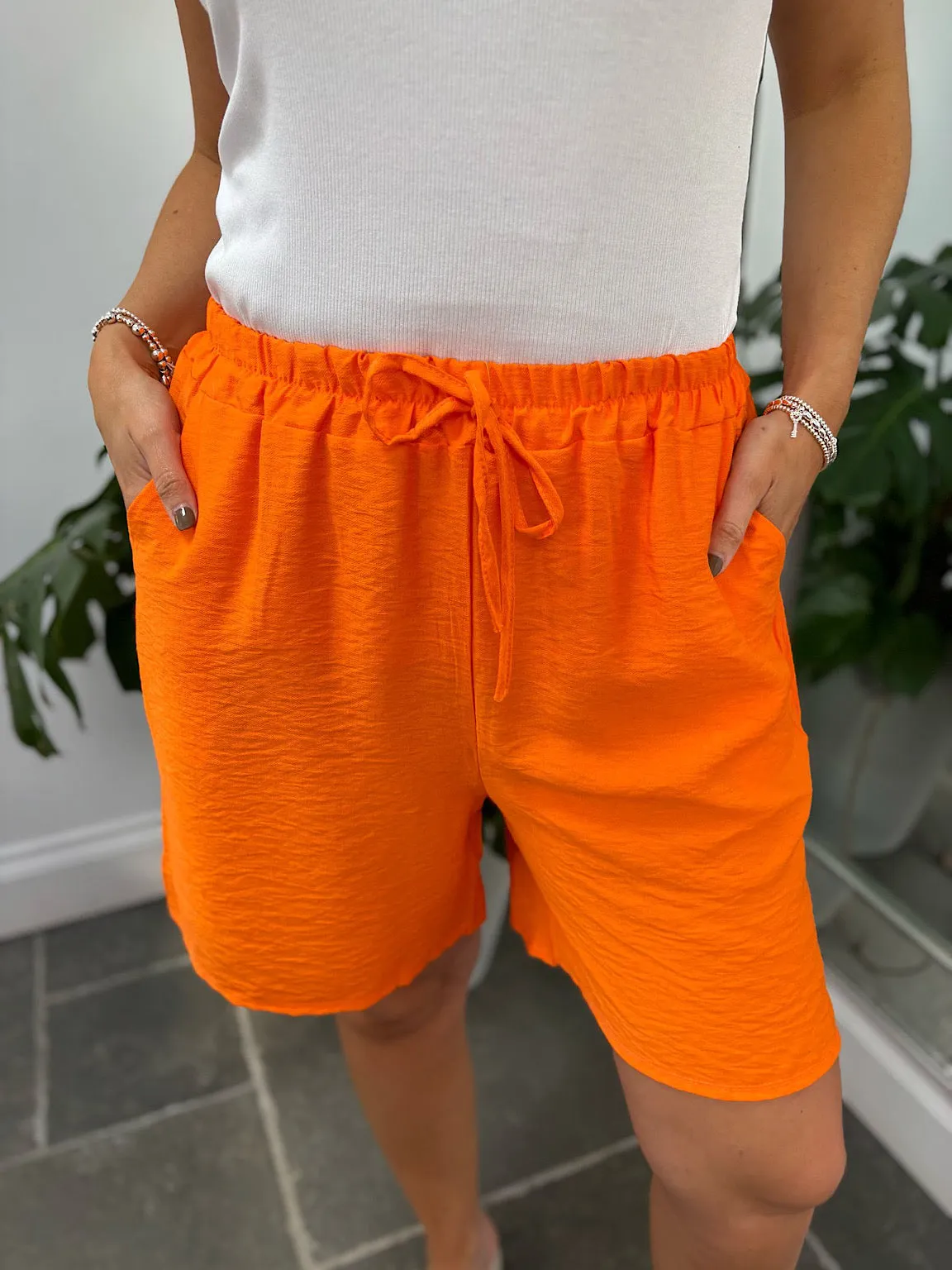 Orange Essential Loose Fit Shorts
