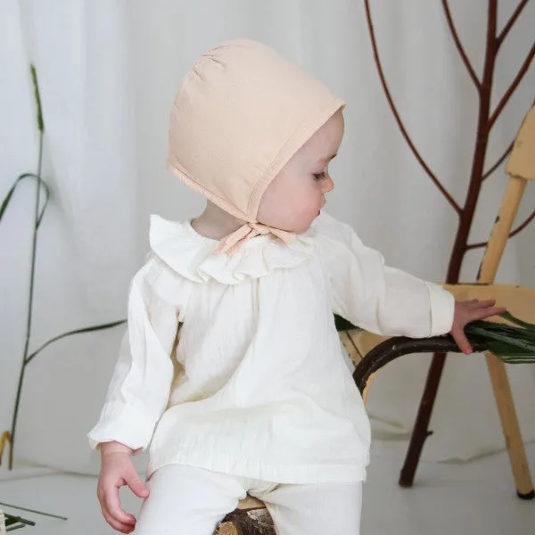 Organic Cotton Bonnet, Appleblossom
