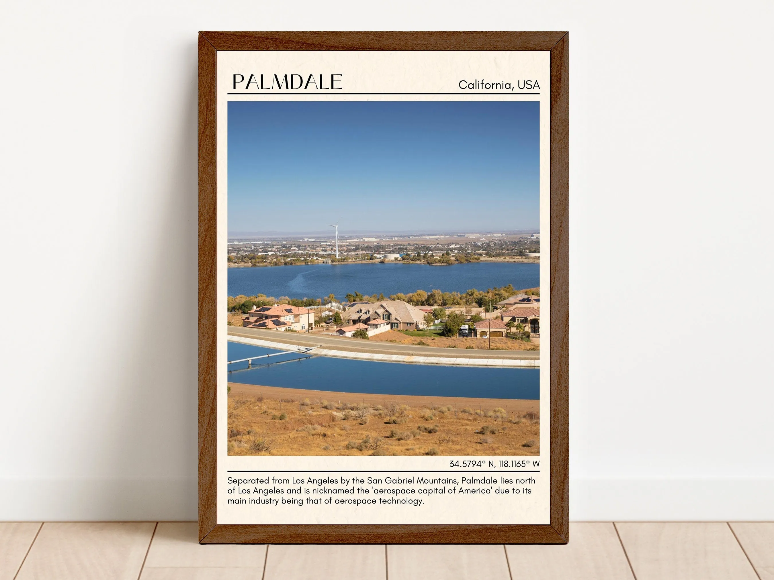 Palmdale Minimal Wall Art, California, USA