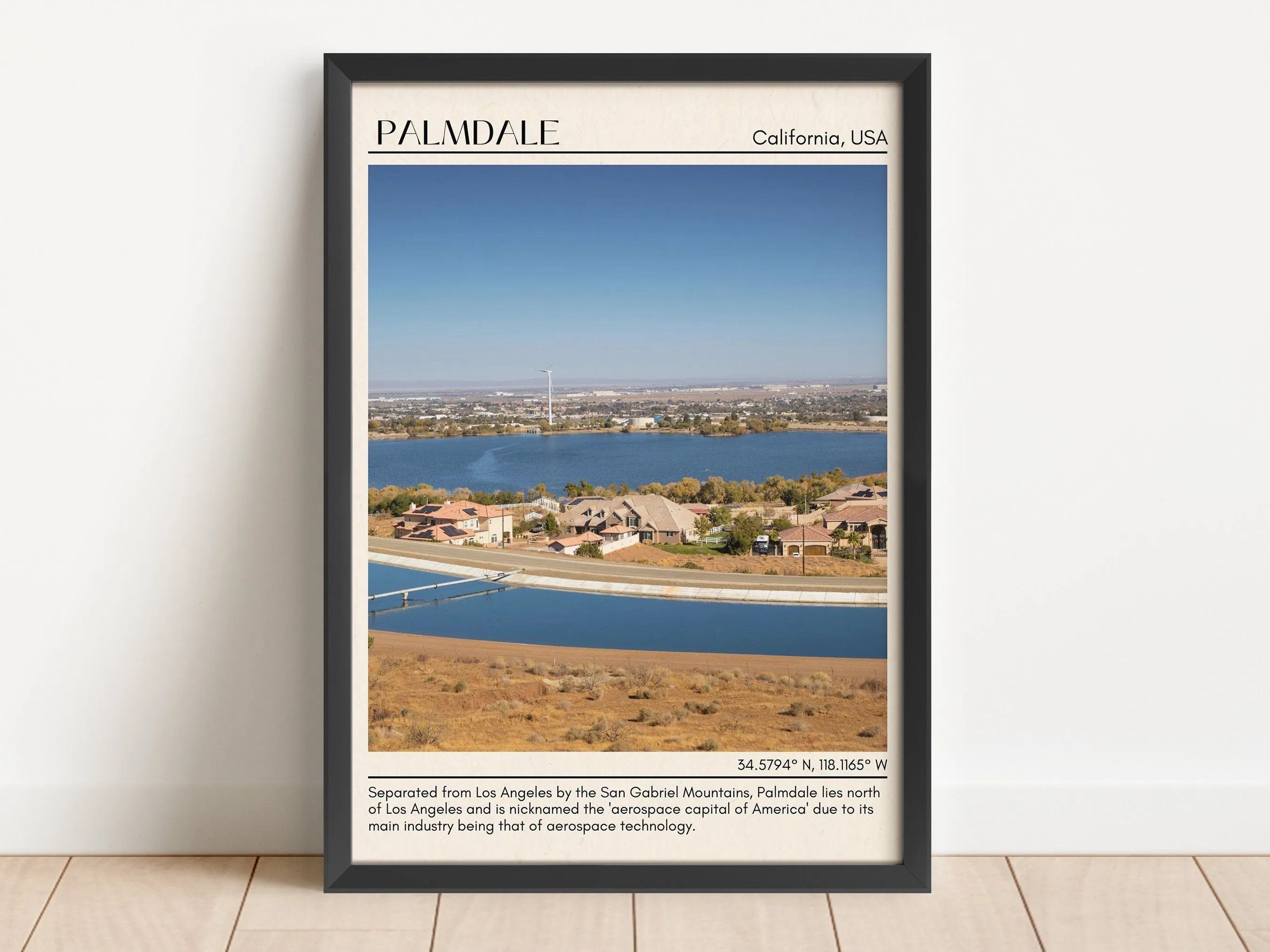 Palmdale Minimal Wall Art, California, USA