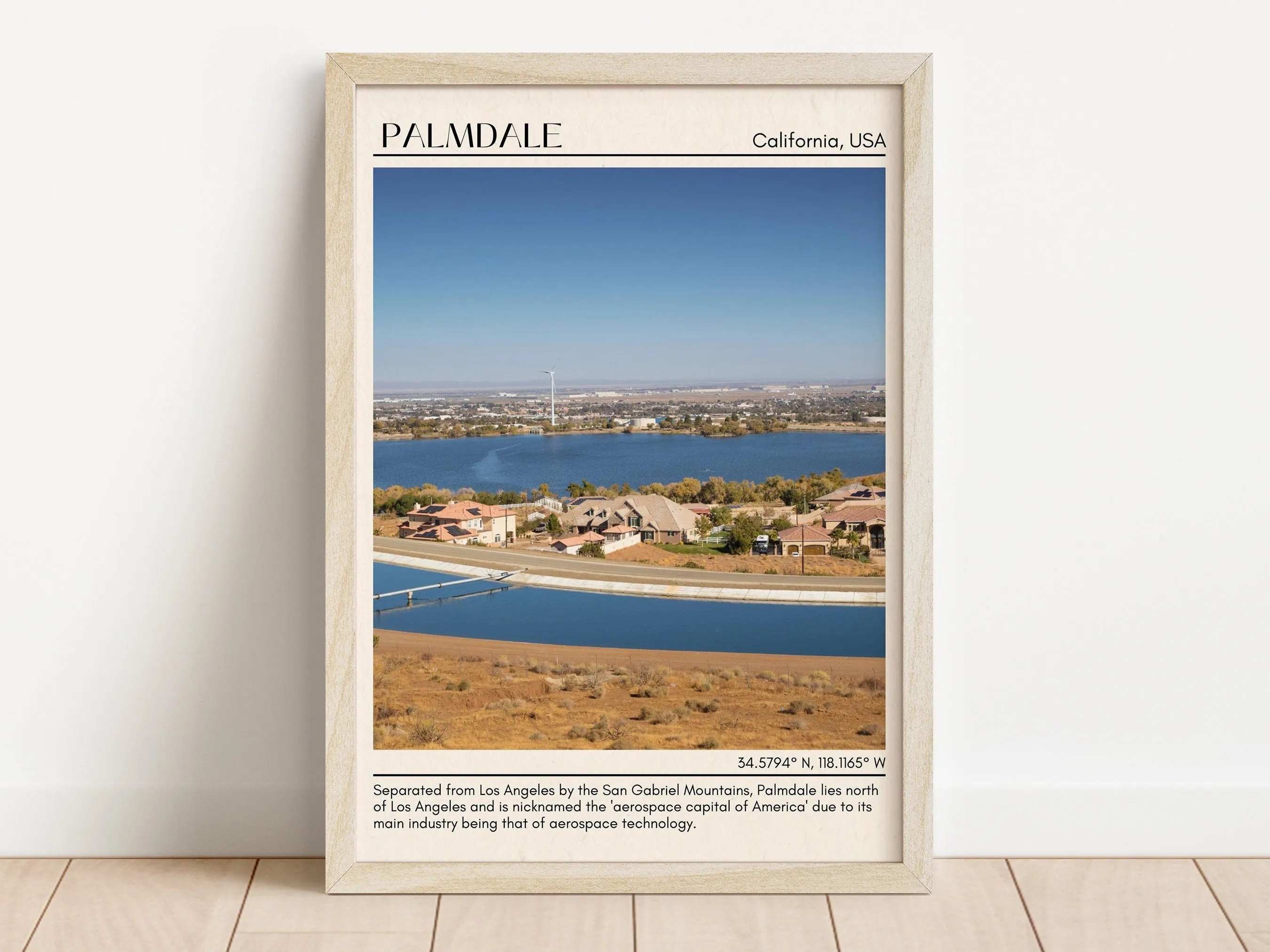 Palmdale Minimal Wall Art, California, USA