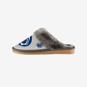 Penn State Nittany Lions Womens Glitter Open Back Fur Moccasin Slipper