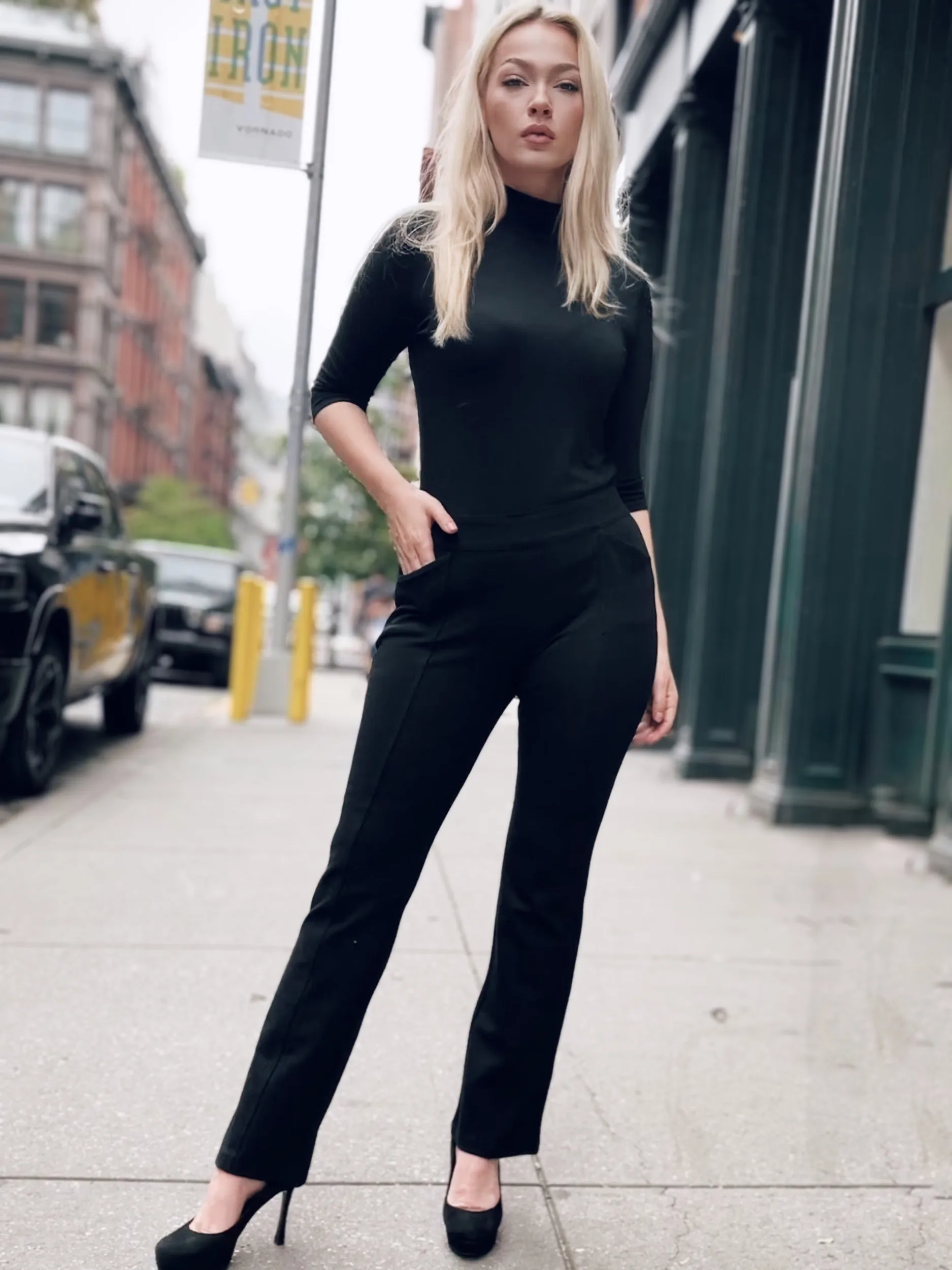 Perfect Fit Ponte Boot Leg Pant - The Essex