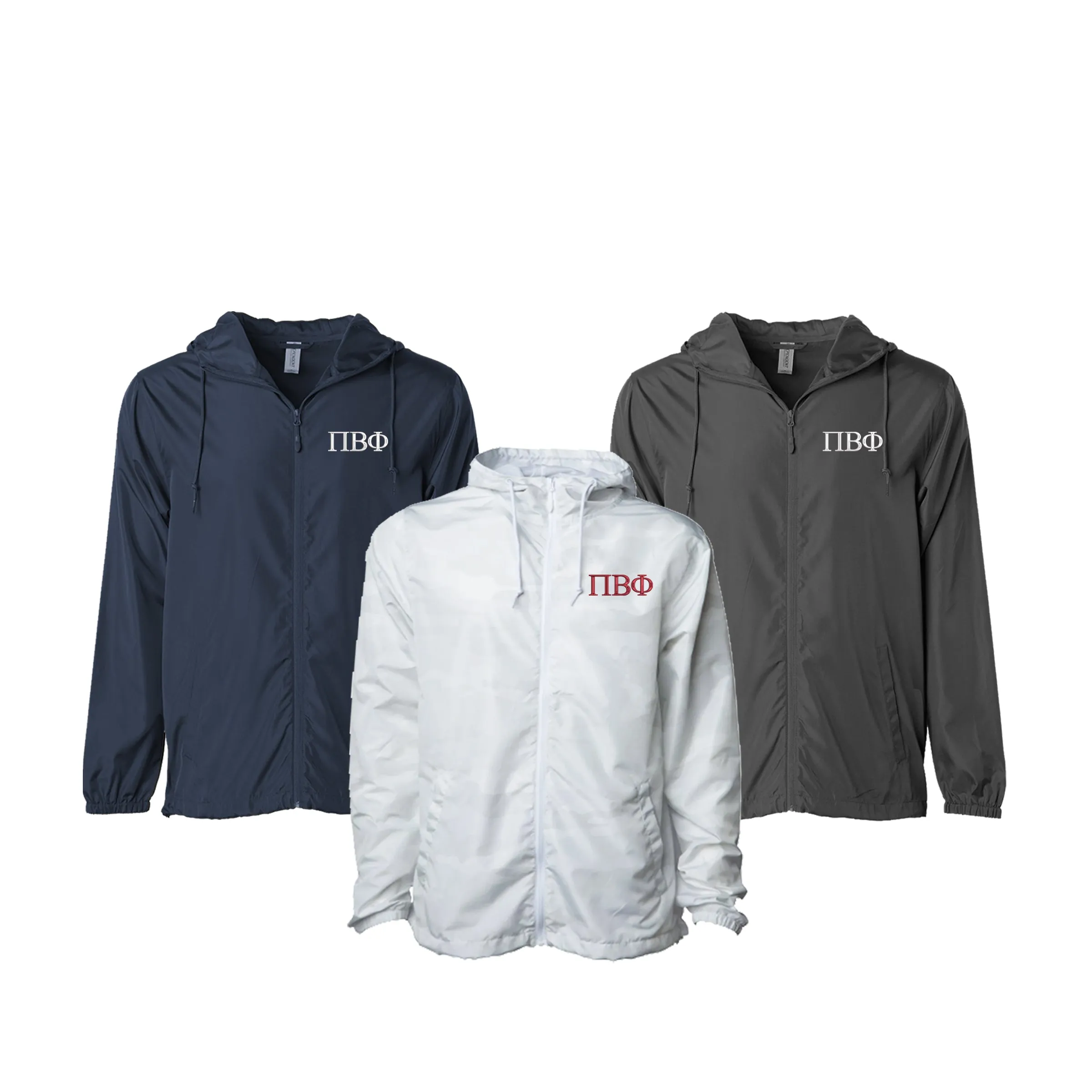Pi Beta Phi Windbreaker Jacket - Letters