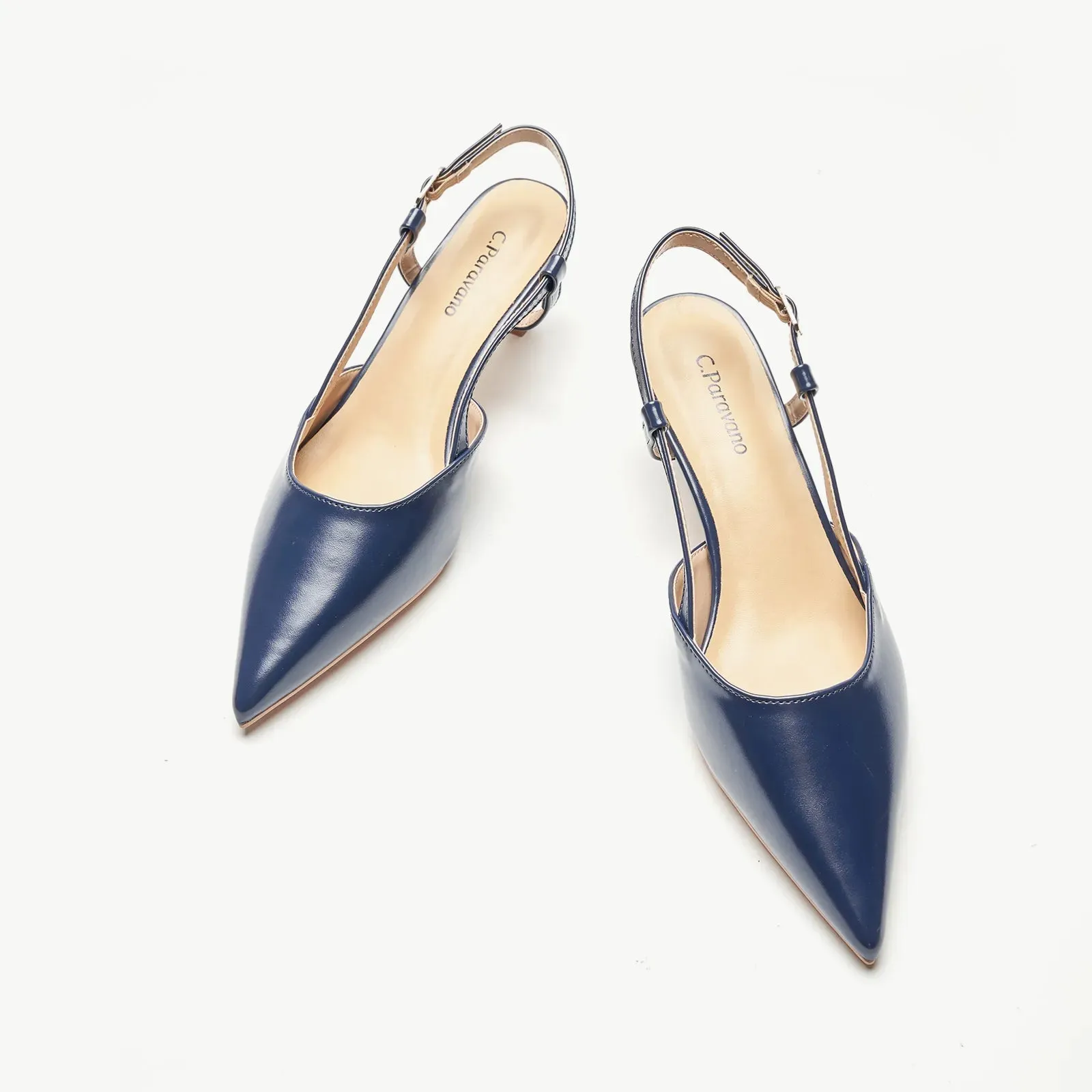 Pointed Toe Slingback Pumps (Helen)