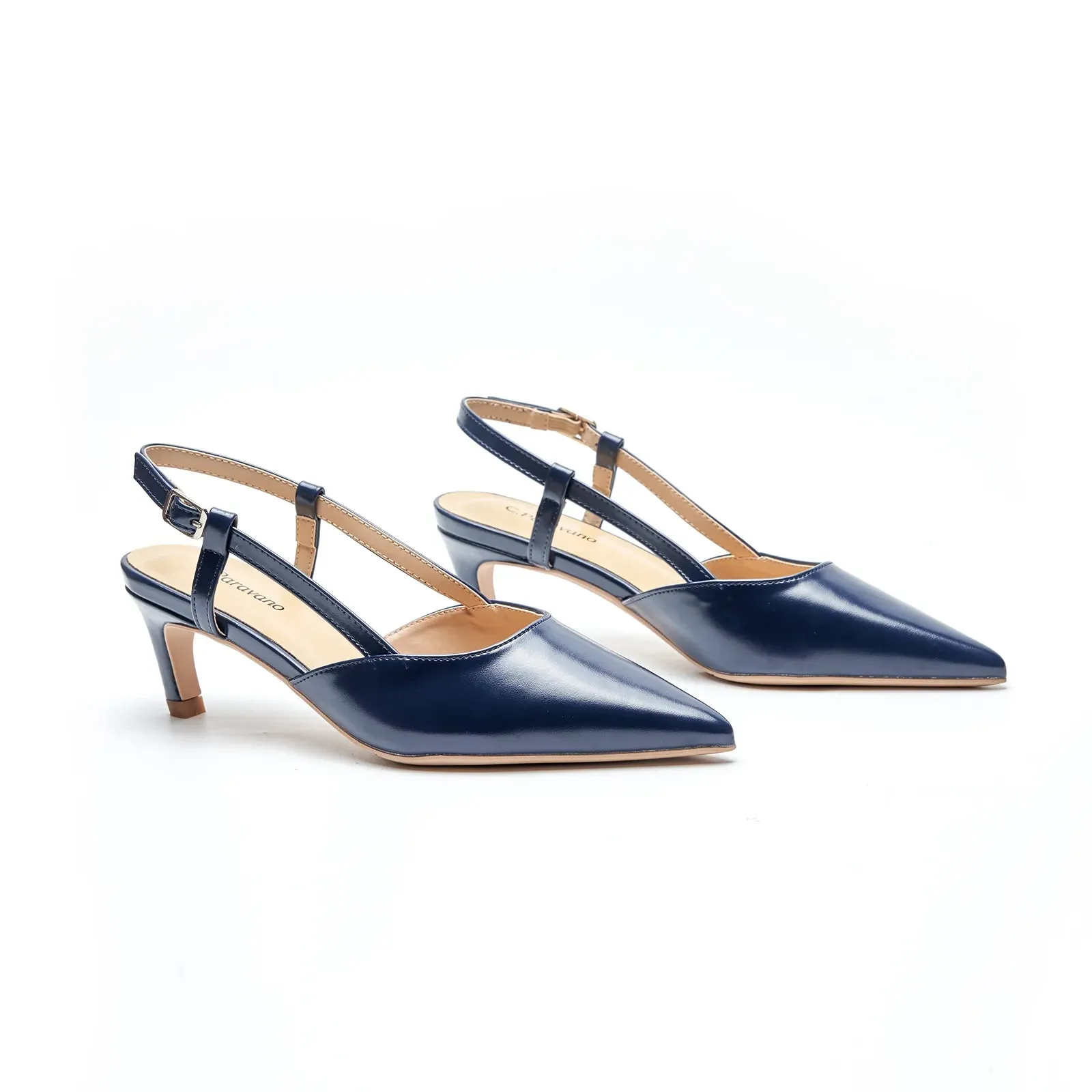 Pointed Toe Slingback Pumps (Helen)