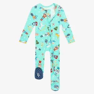 Posh Peanut Fritz Footie with Zipper