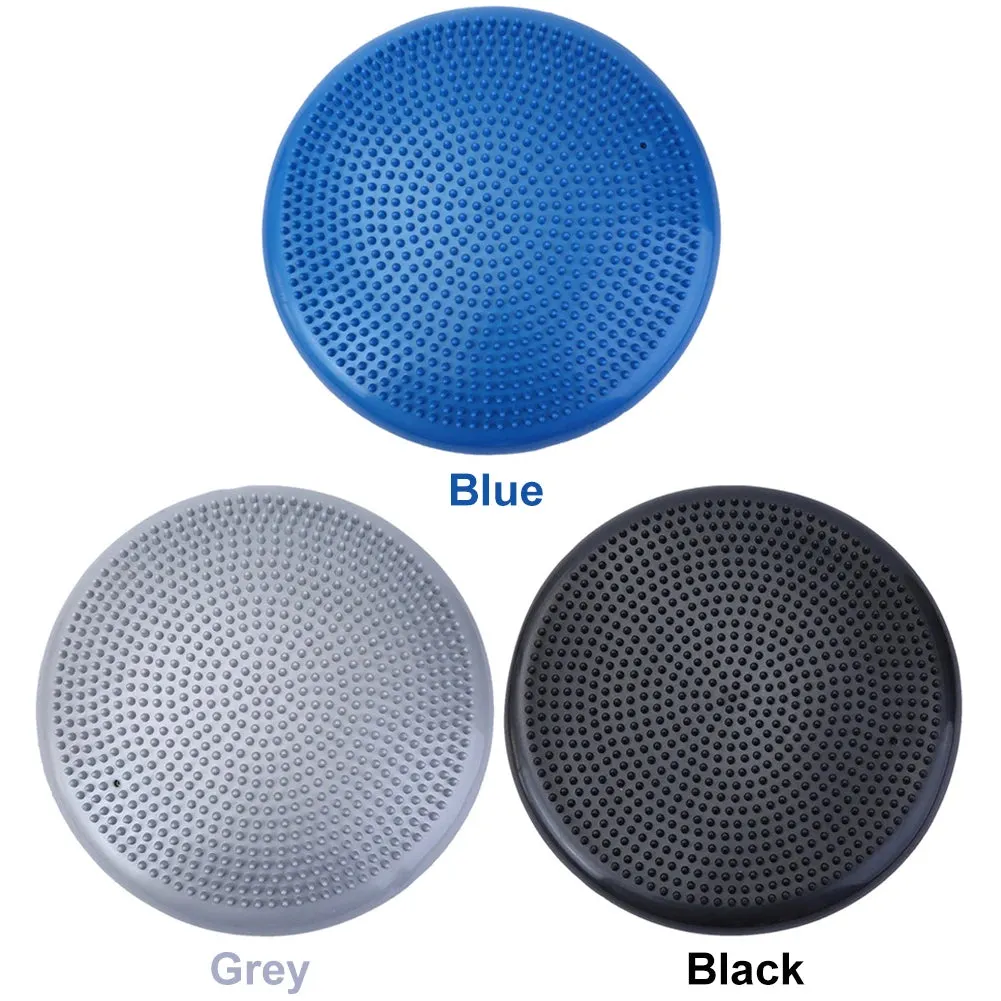 Premium PVC Yoga Balance Mat – Inflatable Massage Cushion for Fitness & Coordination, Posture Trainer with Anti-Burst Design for Core Strength & Balance Exercises
