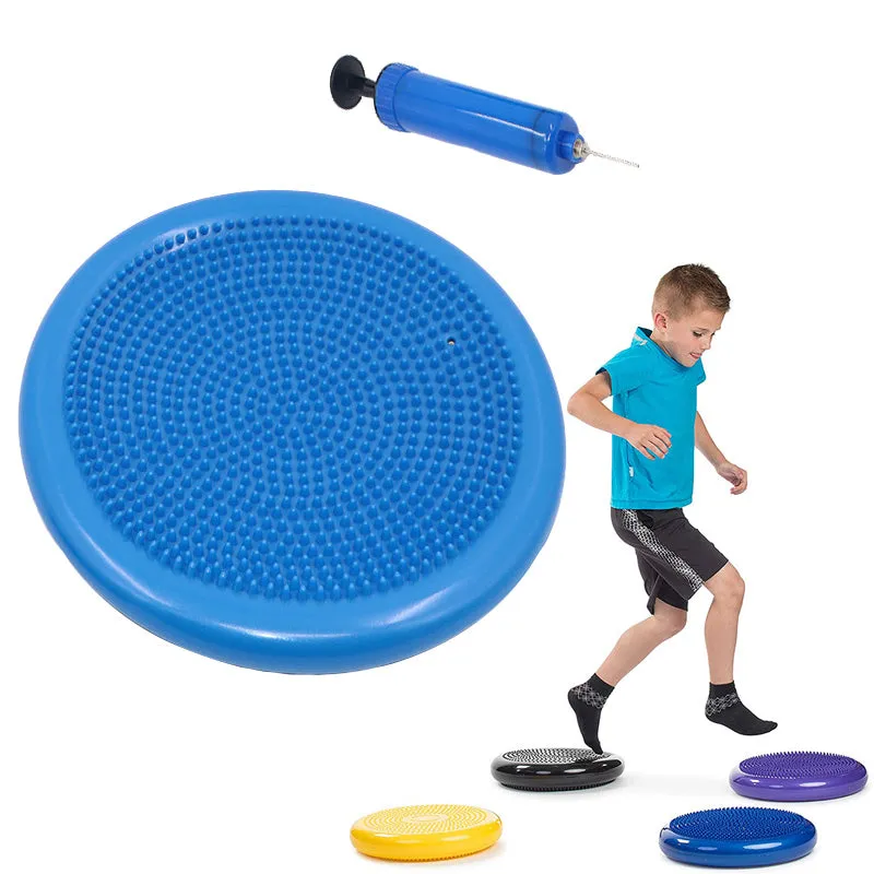 Premium PVC Yoga Balance Mat – Inflatable Massage Cushion for Fitness & Coordination, Posture Trainer with Anti-Burst Design for Core Strength & Balance Exercises