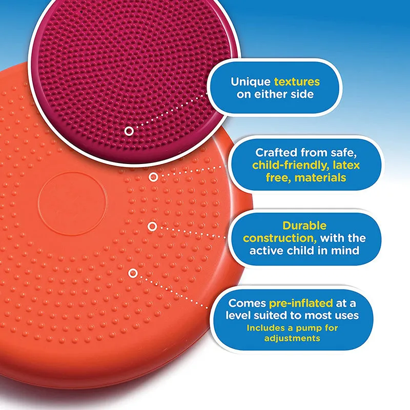 Premium PVC Yoga Balance Mat – Inflatable Massage Cushion for Fitness & Coordination, Posture Trainer with Anti-Burst Design for Core Strength & Balance Exercises