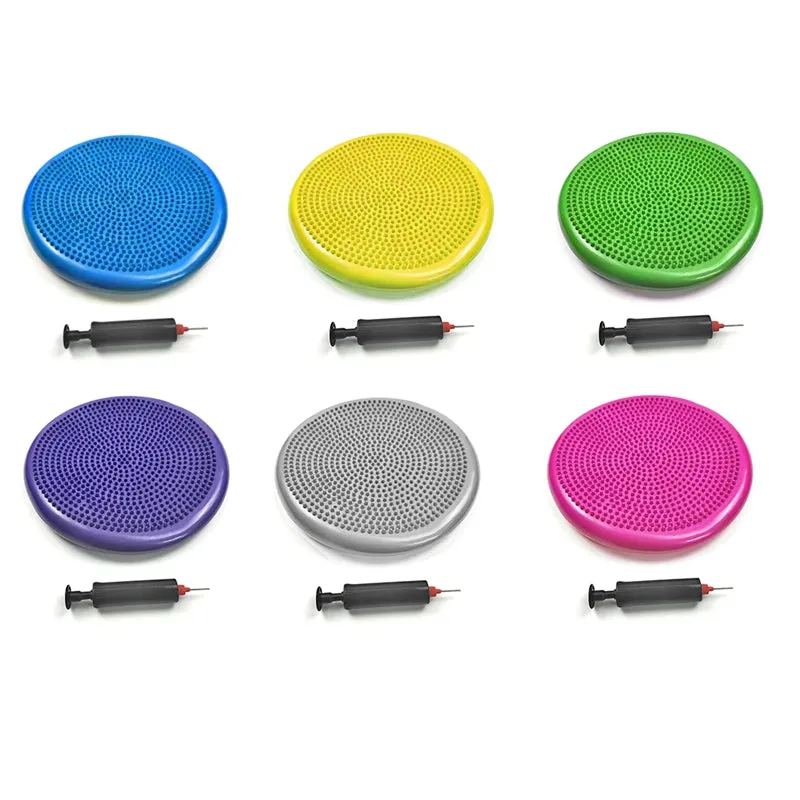 Premium PVC Yoga Balance Mat – Inflatable Massage Cushion for Fitness & Coordination, Posture Trainer with Anti-Burst Design for Core Strength & Balance Exercises