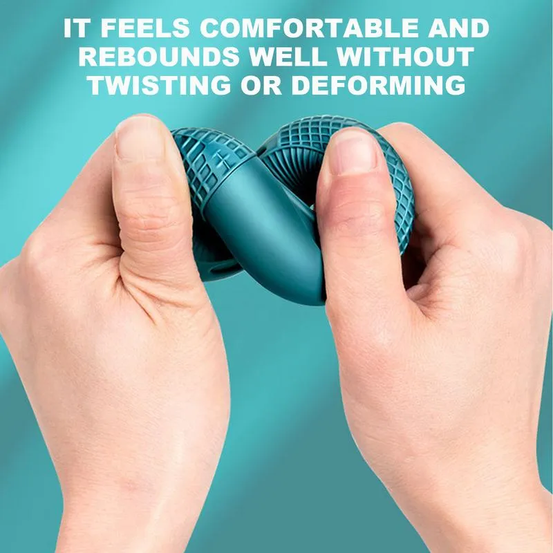 Premium Silicone Hand Grip Strengthener Ring - Durable Finger & Wrist Trainer for Strength Building, Carpal Tunnel Relief & Finger Dexterity - Eco-Friendly & Washable Fitness Device