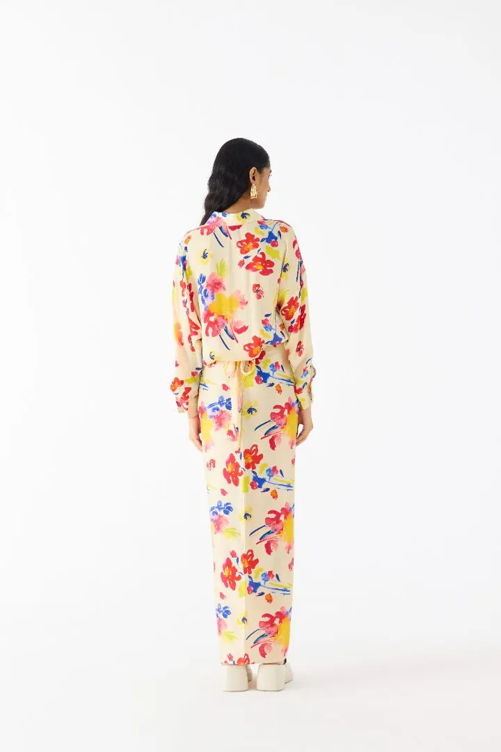Riad Draped Shirt Dress