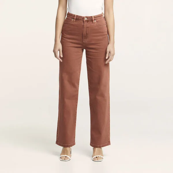 RIDERS HI WIDE LEG BRANDY