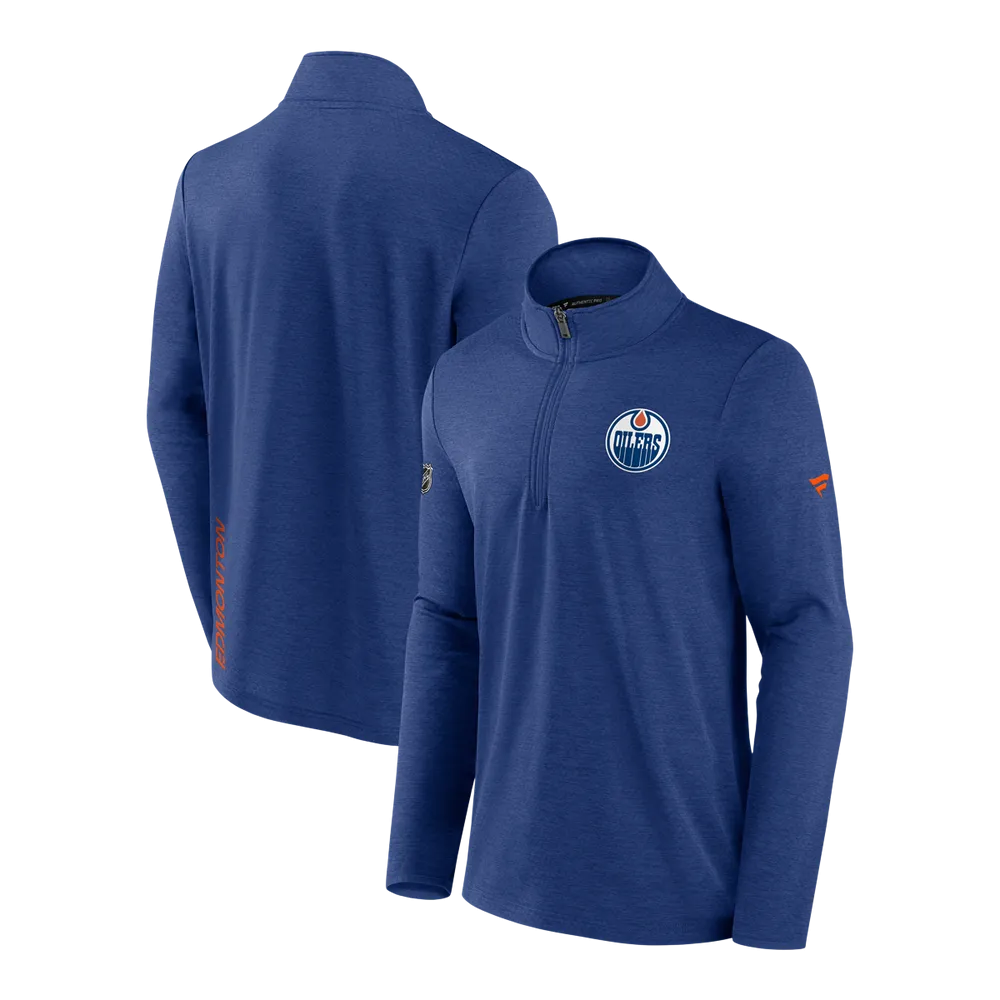 Rink Lightweight 1/4 Zip Sweater- Edmonton Oilers