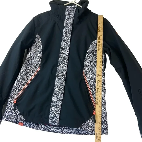 ROXY Jet Ski Coat Women's M Waterproof Insulated Beautiful Lining Missing Hood