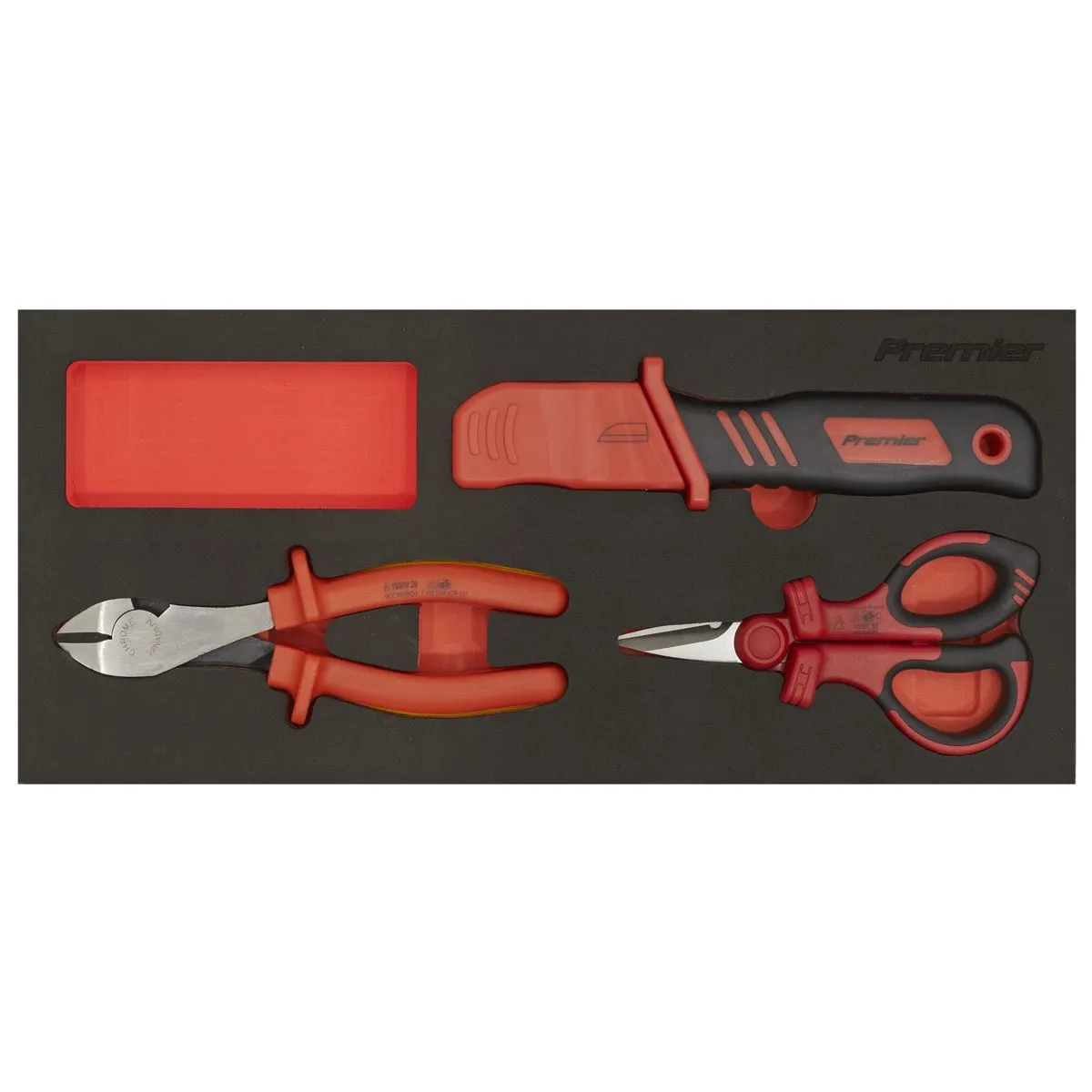 Sealey Premier Insulated Cutting Set 3pc with Tool Tray - VDE Approved