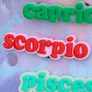 SHOE CHARMS - WRITTEN SCORPIO