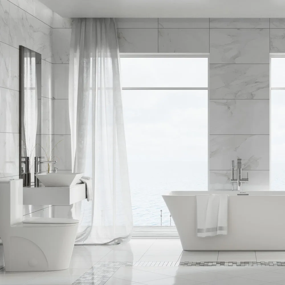 St. Tropez One Piece Elongated Toilet Dual Vortex Flush 1.1/1.6 gpf with 10" Rough In