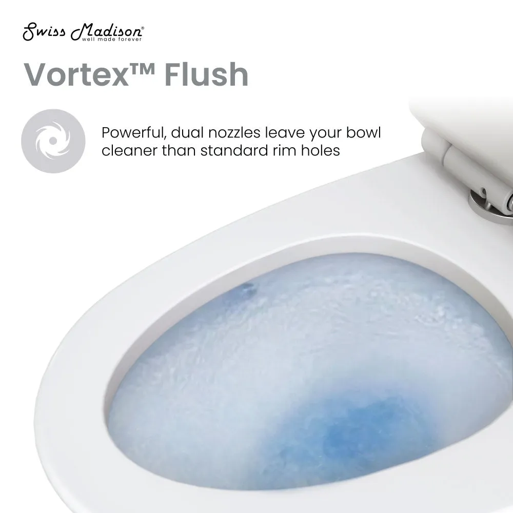 St. Tropez One-Piece Elongated Toilet Left Side Flush, 10" Rough-In 1.28 gpf