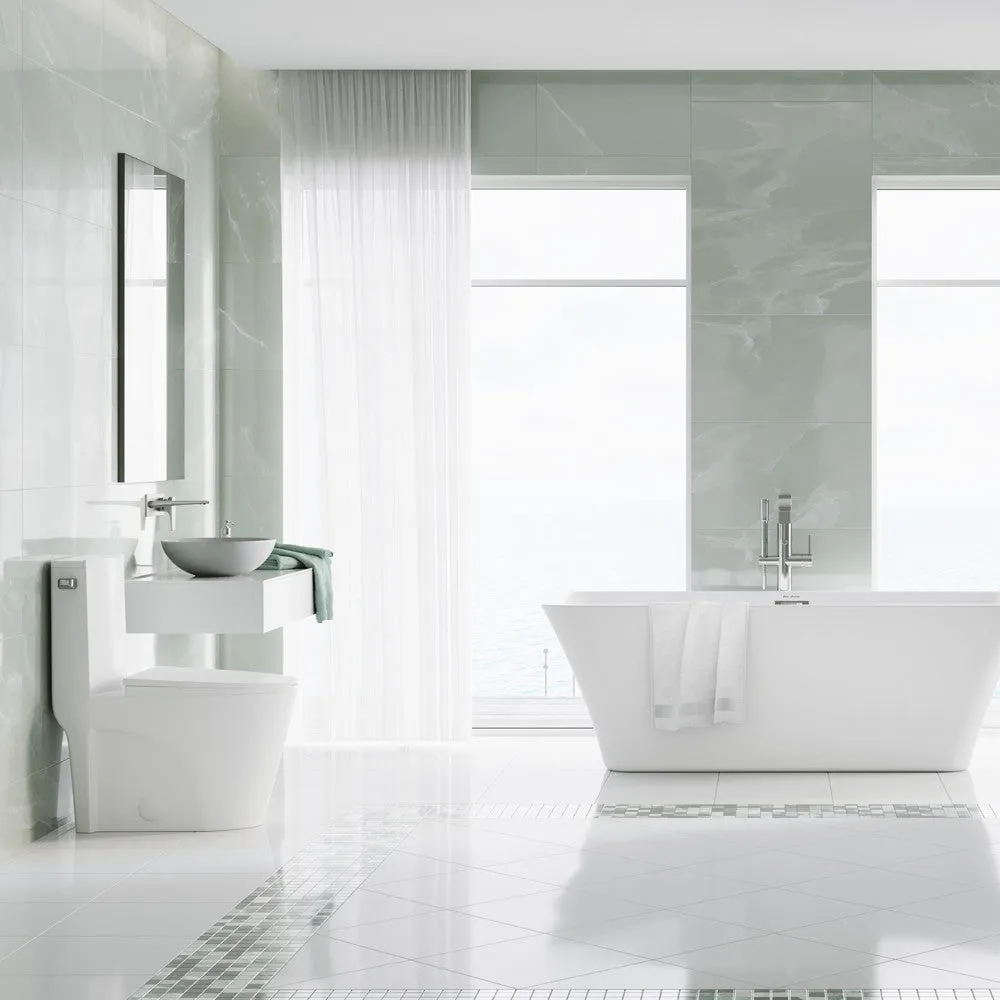 St. Tropez One-Piece Elongated Toilet Side Flush 1.28 gpf