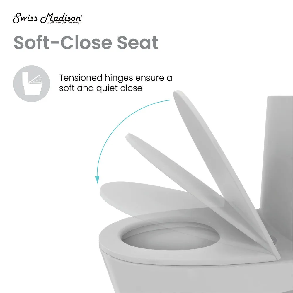 St. Tropez One-Piece Elongated Toilet Vortex™ Dual-Flush 1.1/1.6 gpf in Matte Grey