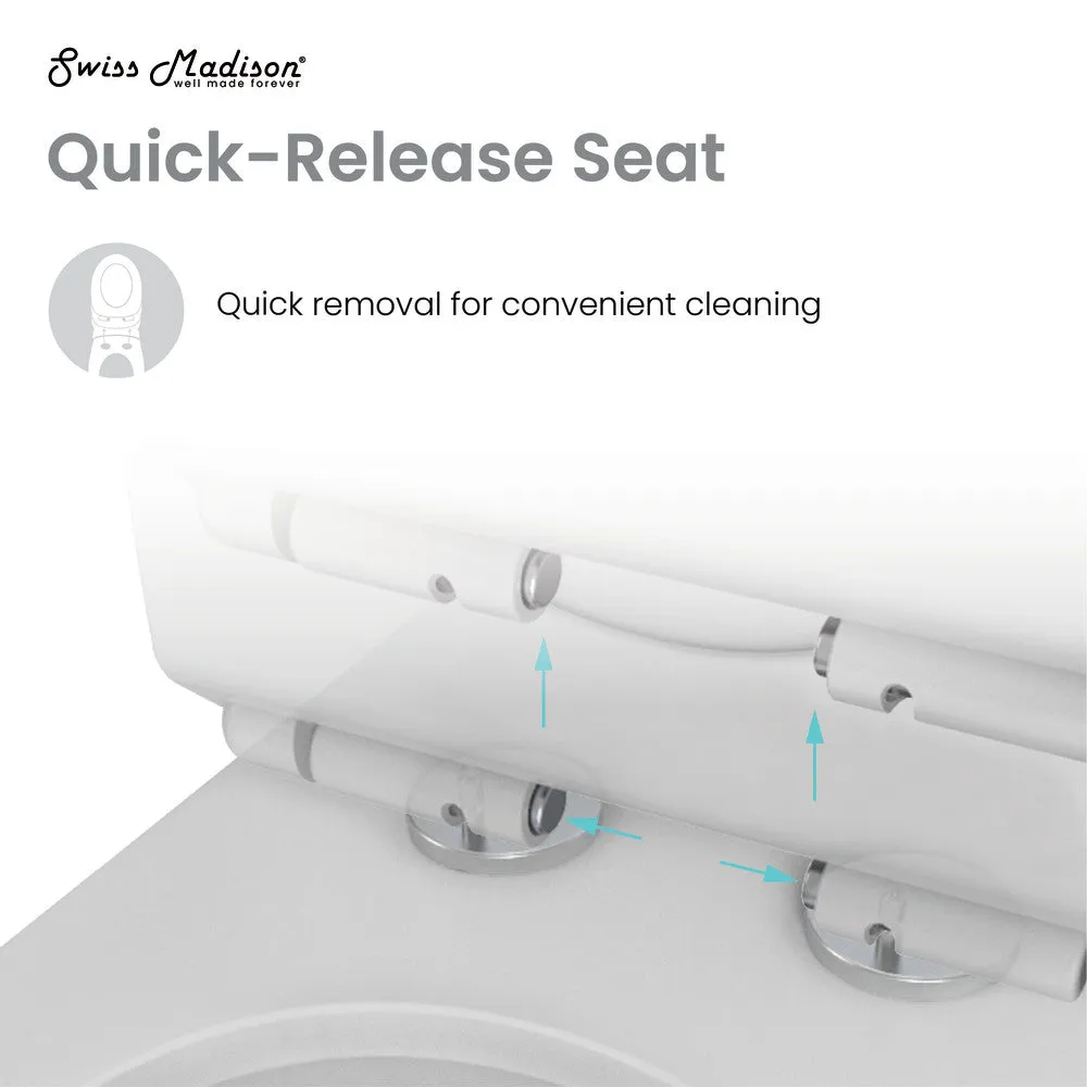 St. Tropez One-Piece Elongated Toilet Vortex™ Dual-Flush 1.1/1.6 gpf in Matte Grey
