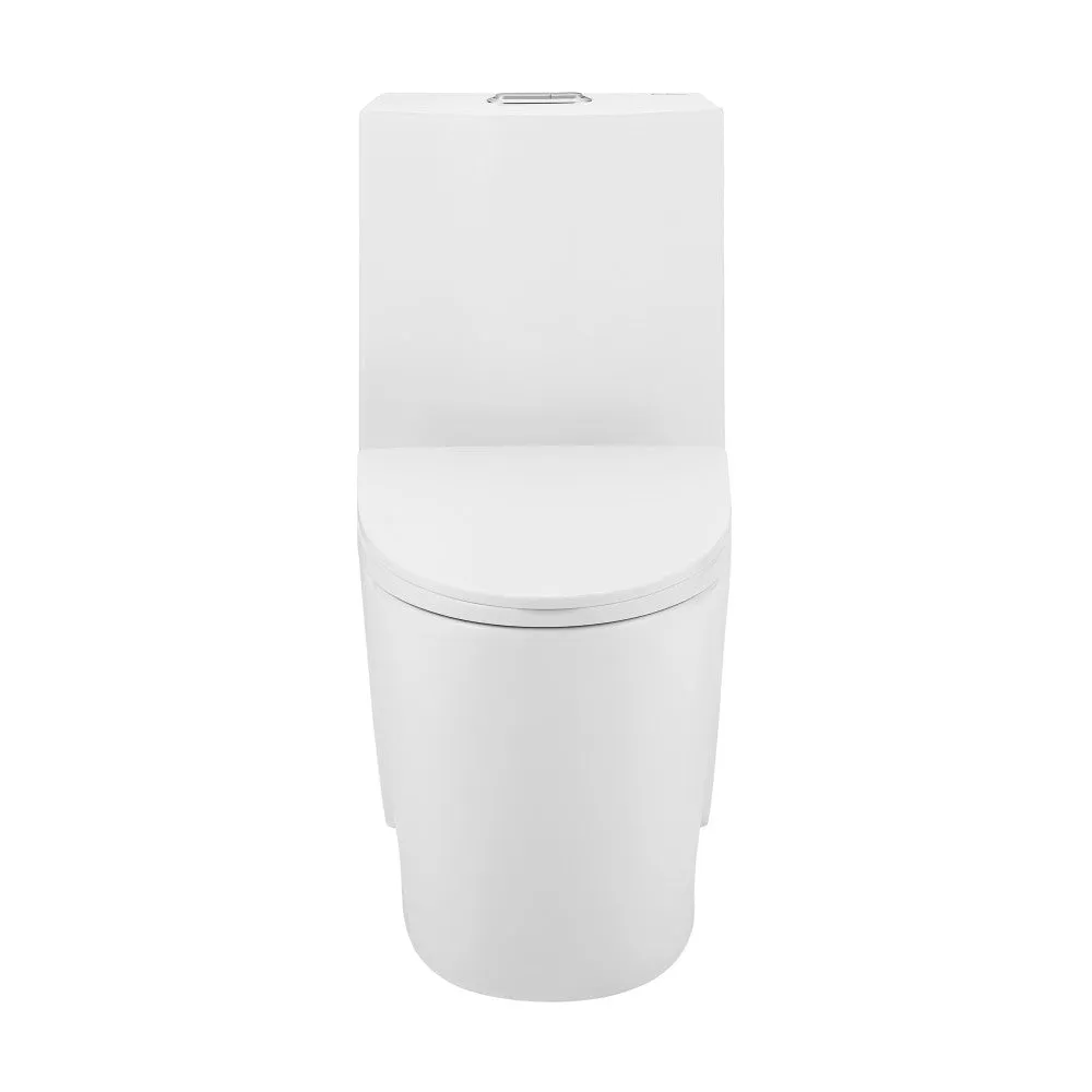 St. Tropez One-Piece Elongated Toilet Vortex Dual-Flush 1.1/1.6 gpf