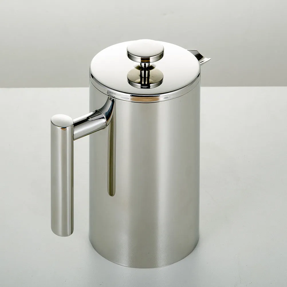 Stainless Steel French Press Coffee Tea Maker Double Wall Filter Baskets Cafetiere Coffee Pot