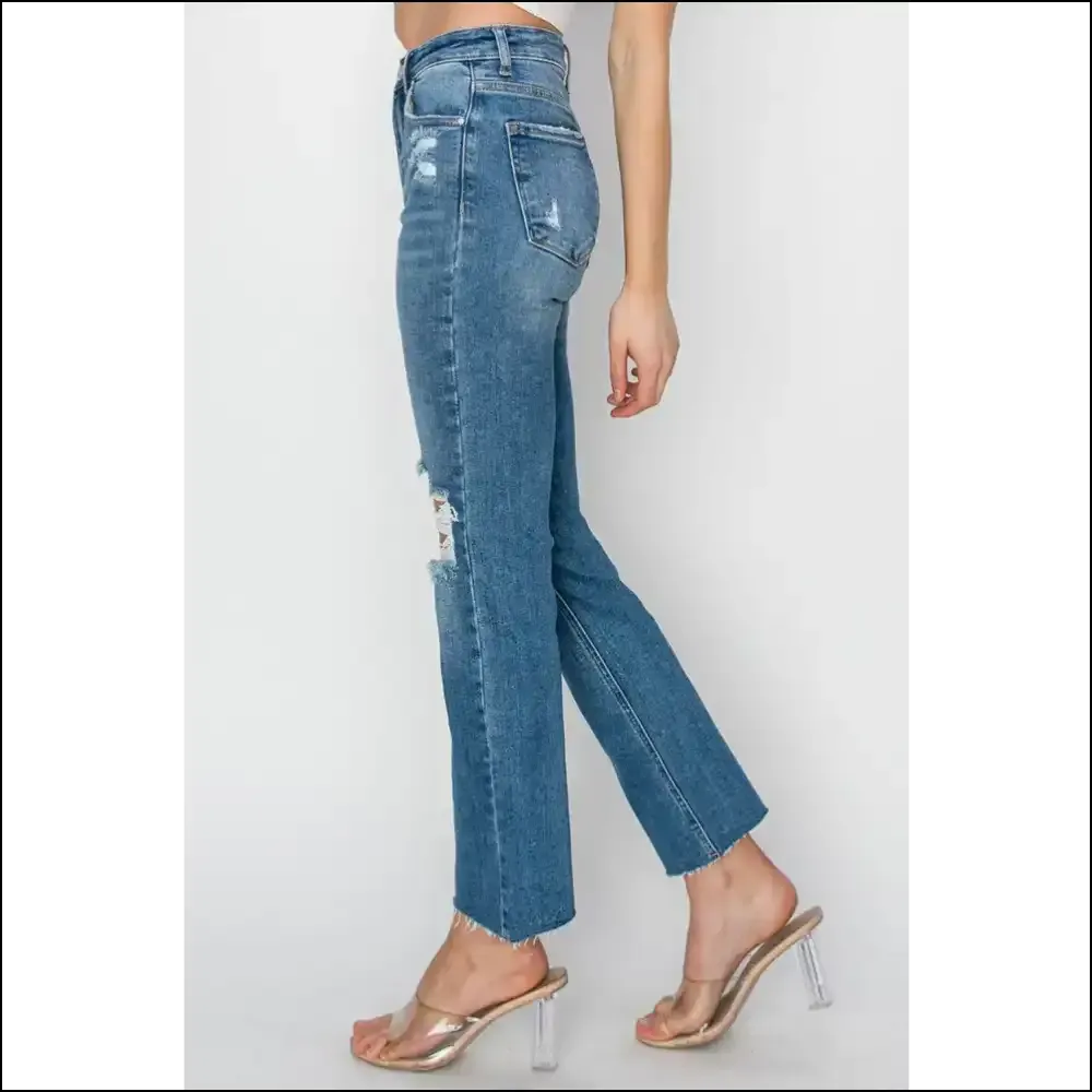 Strut in Style with Risen High Rise Distressed Jeans – Confidence Boosters! 💃