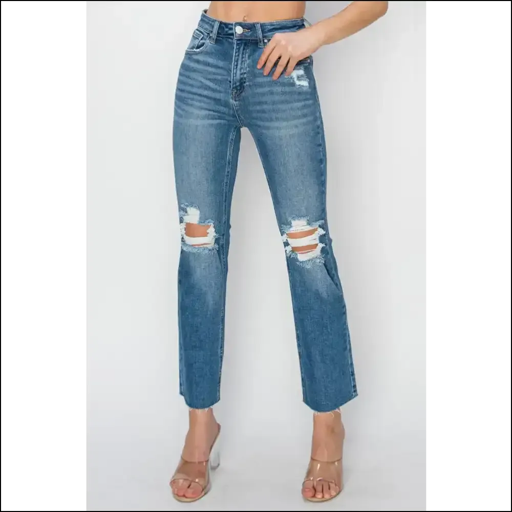 Strut in Style with Risen High Rise Distressed Jeans – Confidence Boosters! 💃