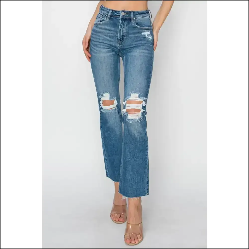 Strut in Style with Risen High Rise Distressed Jeans – Confidence Boosters! 💃