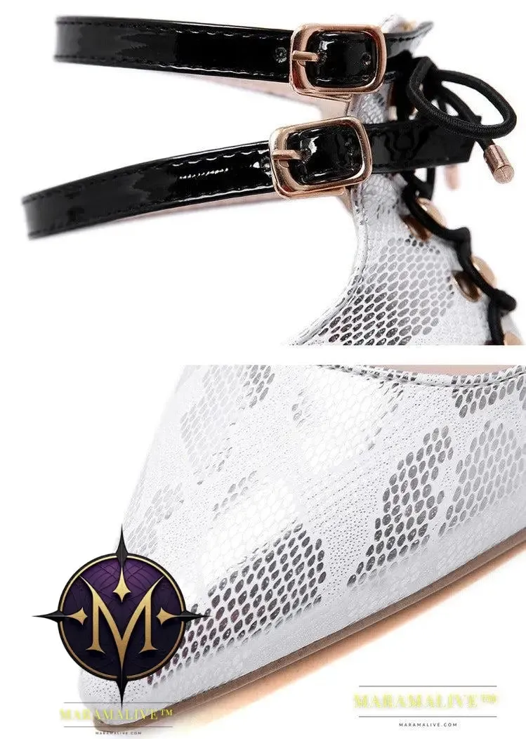 Studded Roman wind tie comfortable high heel