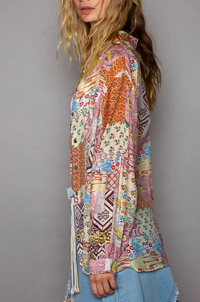 Sunrise Button Down Top