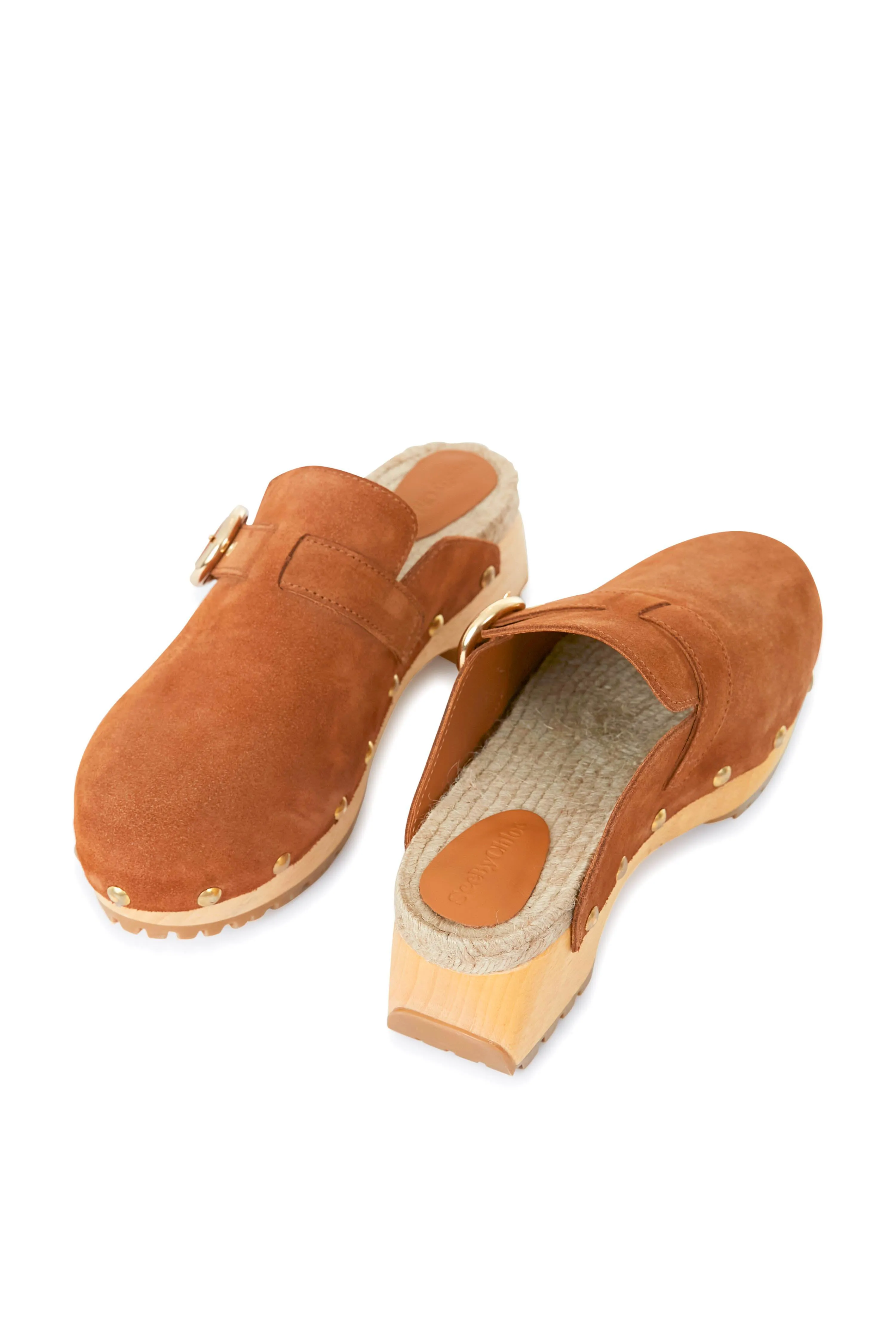Tan Viviane Clogs