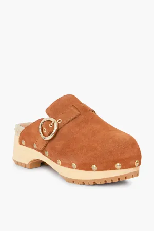 Tan Viviane Clogs