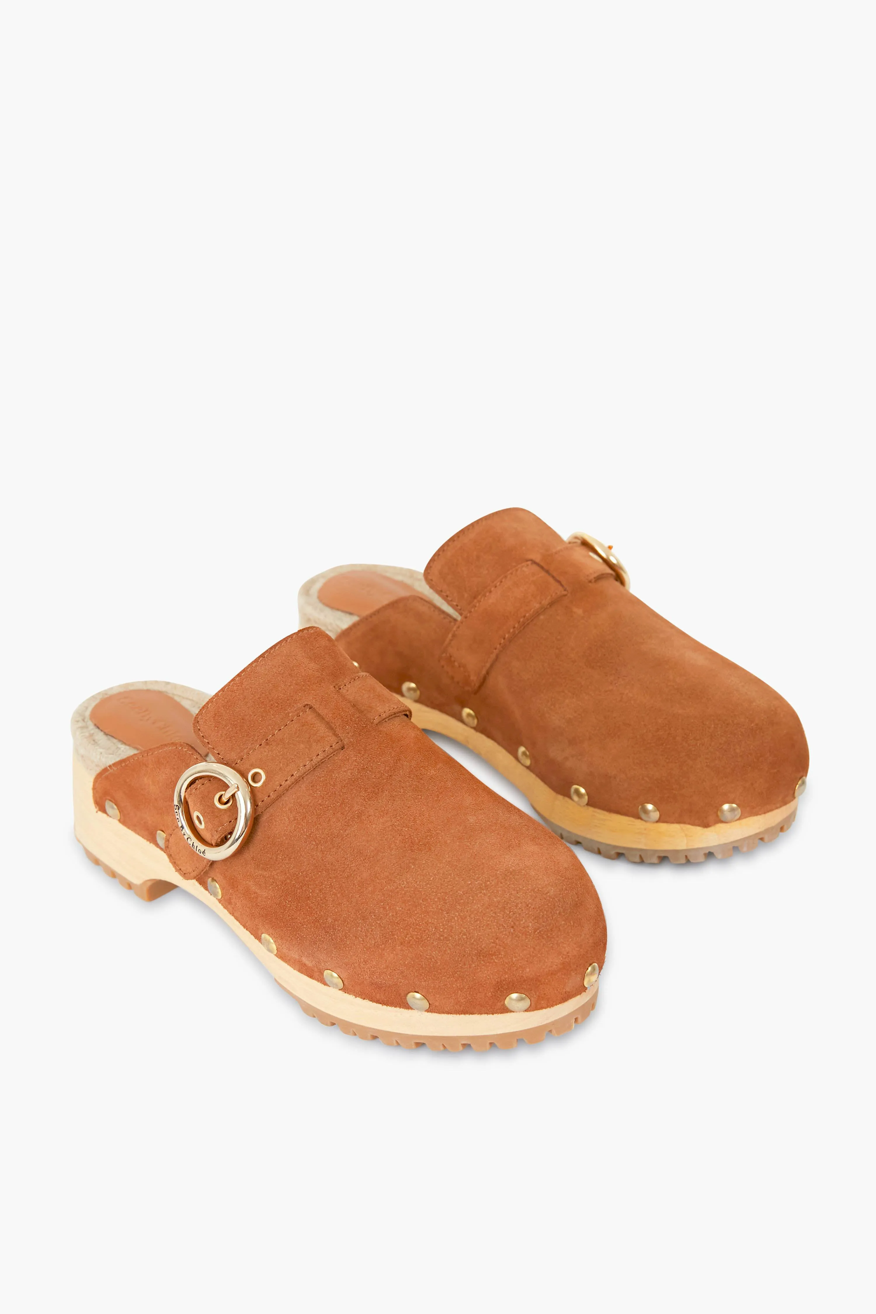 Tan Viviane Clogs