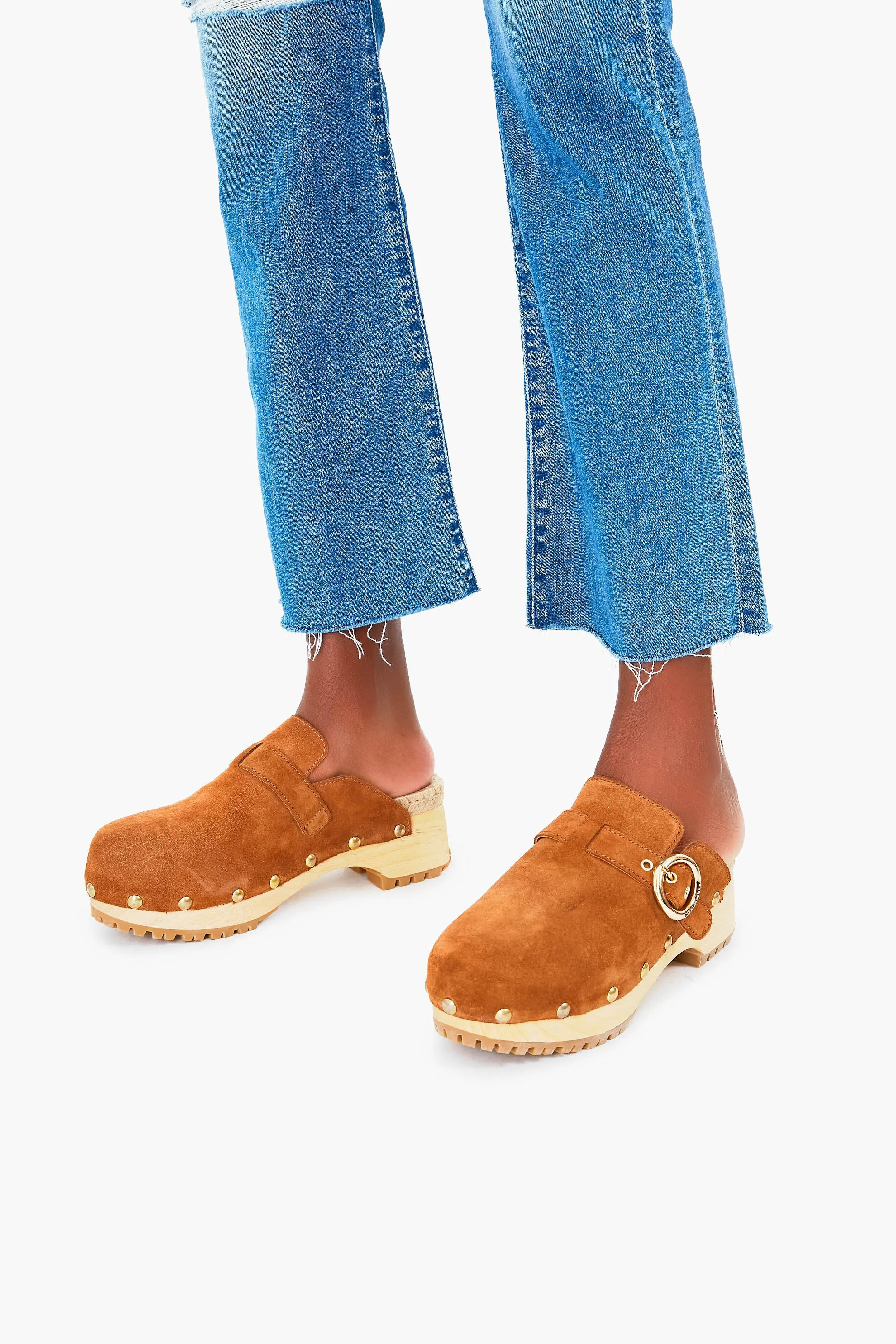 Tan Viviane Clogs