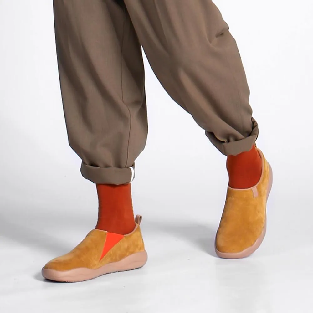 Toledo II Khaki Cow Suede Men