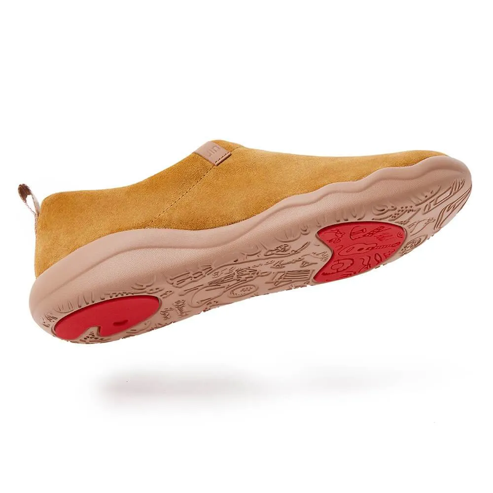 Toledo II Khaki Cow Suede Men