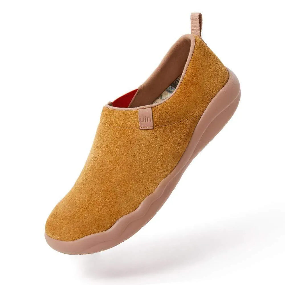Toledo II Khaki Cow Suede Men